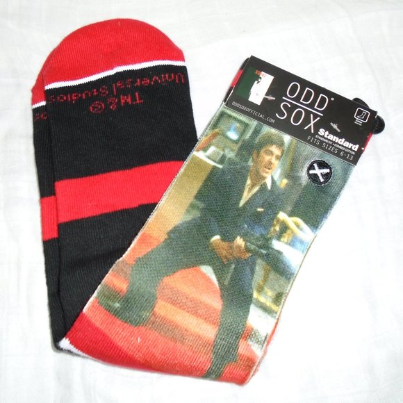 odd sox Underwear & Socks Nwt Rare Mens Odd Sox Tony Scarface Gun